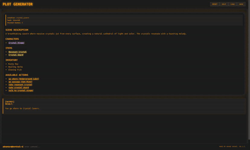 Procedural Story Adventure Engine